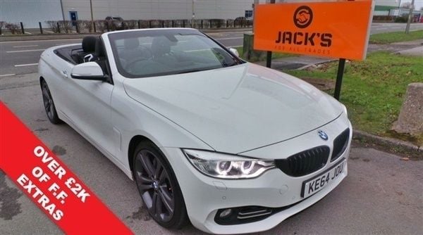 White Used 2014 BMW 435 Luxury Line Cabriolet | £8,999 (Good price) - Image 1/1