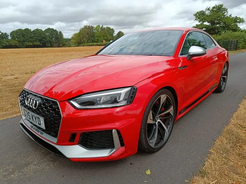 Used Audi RS5 Comfort 450 HP (330 kW) 2017 Red Coupe