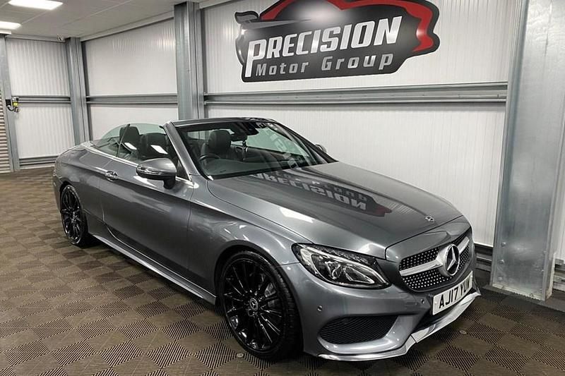 Grey Used 2017 Mercedes C220 AMG Line Premium Plus Cabriolet | £12,695 (Fair price) - Image 1/1
