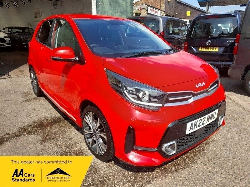 Red Used 2022 Kia Picanto GT-Line Hatchback | £13,475 (Fair price) - Image 1/3
