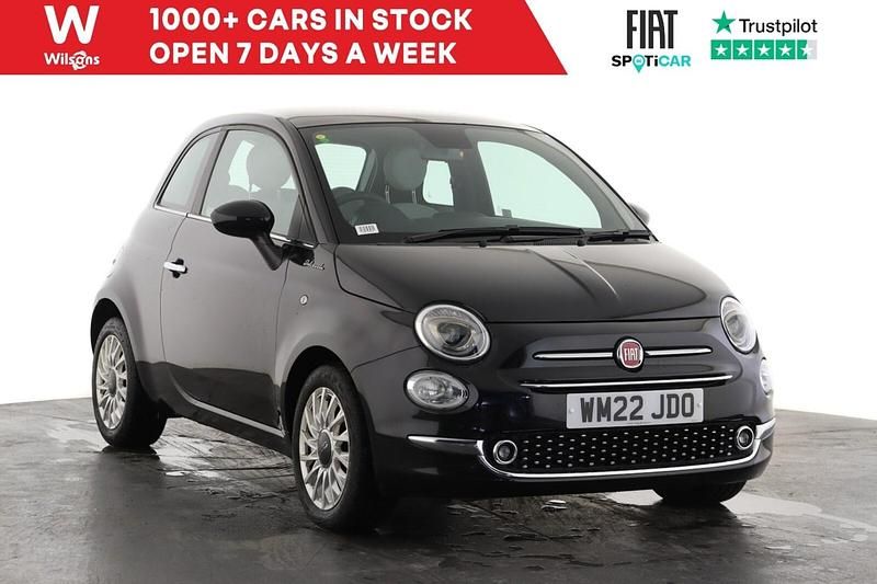 Black Used 2022 Fiat 500 Dolcevita Hatchback | £10,499 (Fair price) - Image 1/3