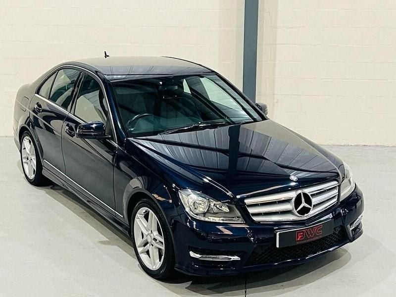 Used Mercedes C220 AMG 170 HP (125 kW) 2013 Blue Sedan
