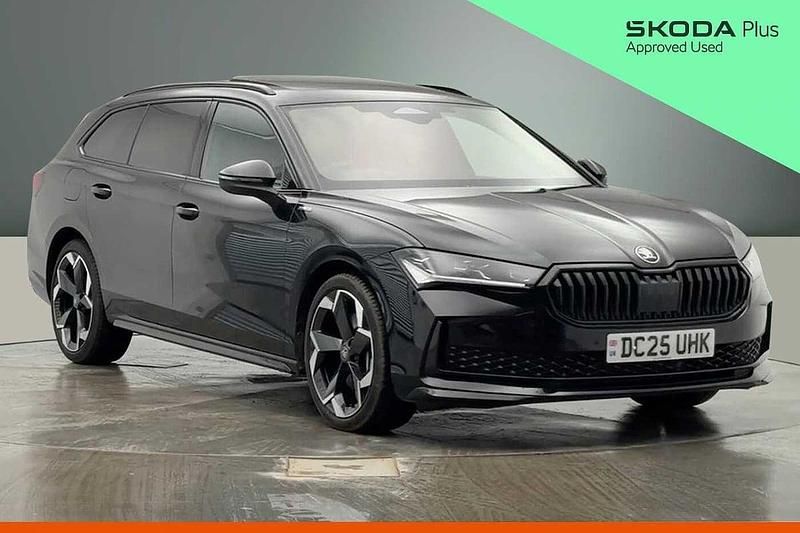 Used Skoda Superb SportLine 150 HP (110 kW) 2025 Midnight black metallic Estate