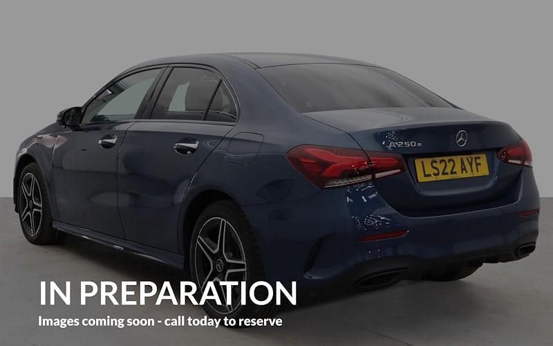 Used Mercedes A250 AMG Line Premium 218 HP (160 kW) 2022 Blue Sedan