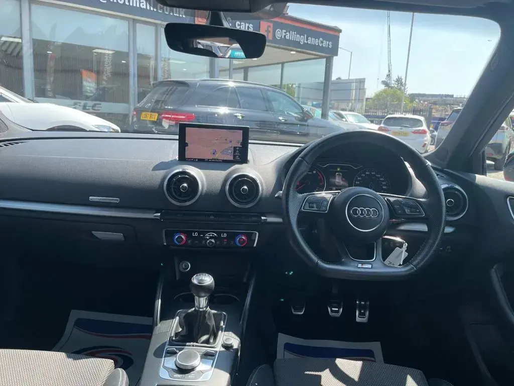 Used Audi A3 Sportback Black Edition 150 HP (110 kW) 2018 Red Hatchback