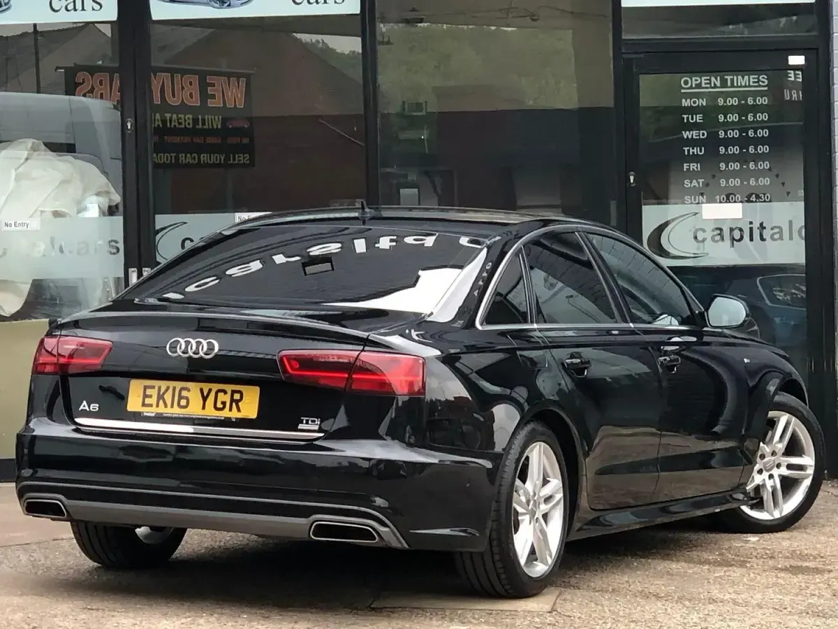 Used Audi A6 S-Line 190 HP (139 kW) 2016 Black Sedan