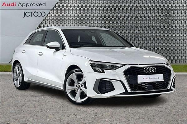 White Used 2022 Audi A3 S-Line Hatchback | £22,432 (Fair price) - Image 1/4