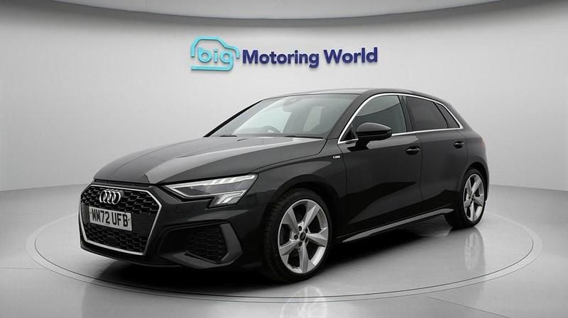 Used Audi A3 Sportback S-Line 110 HP (80 kW) 2023 Black Hatchback