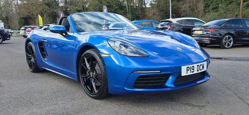 Used Porsche Boxster 2018 Blue Cabriolet