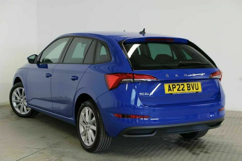 Used Skoda Scala SE 110 HP (80 kW) 2022 Blue Hatchback