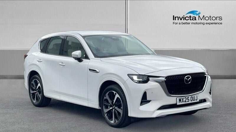 White New 2025 Mazda CX-60 Takumi-Line SUV | £38,595 (Good price) - Image 1/4