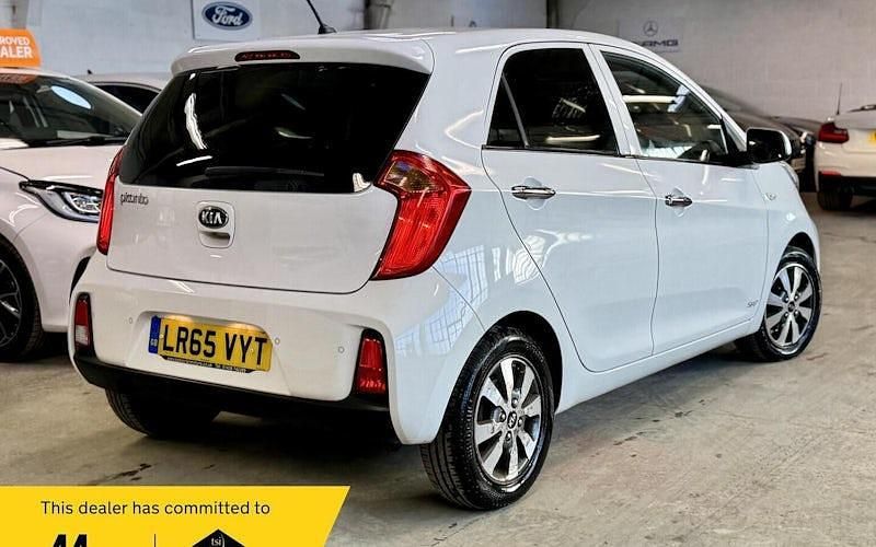 Used Kia Picanto 69 HP (50 kW) 2015 White Hatchback