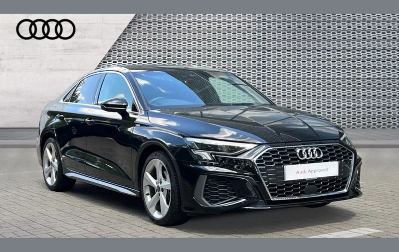Black Used 2023 Audi A3 S-Line Sedan | £25,331 (Fair price) - Image 1/4
