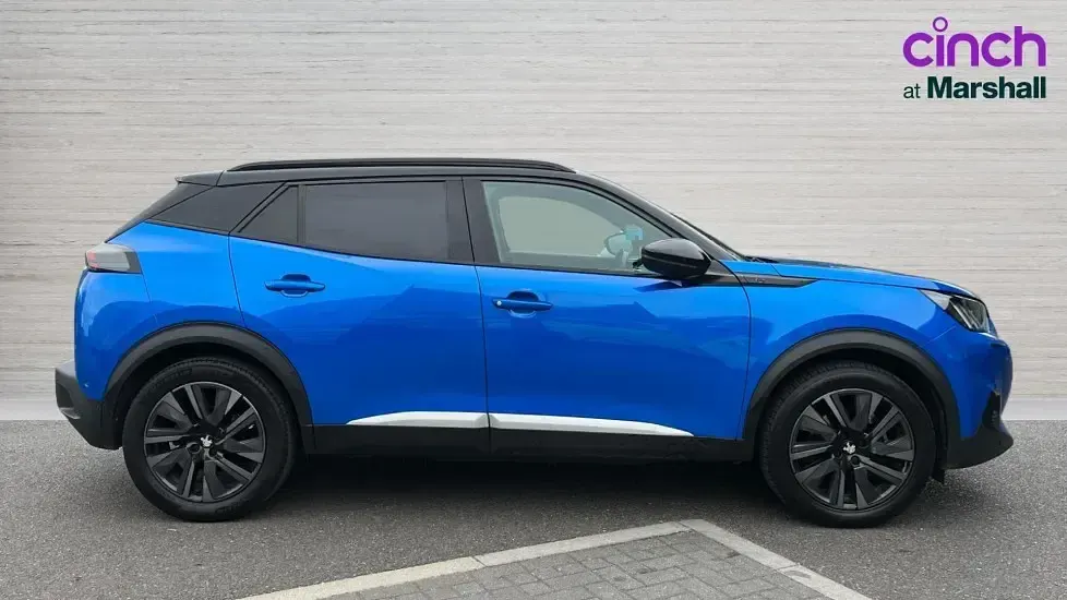 Used Peugeot e-2008 Premium 100 kW (136 HP) 2021 Blue SUV