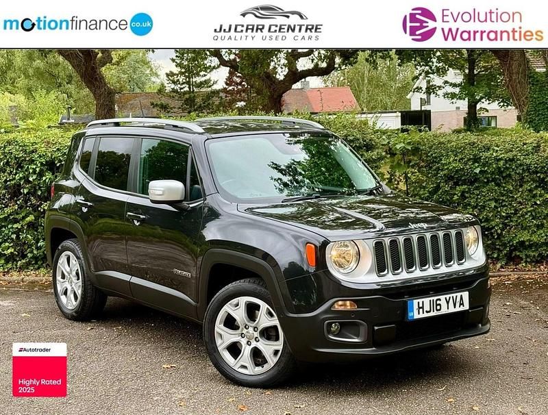 Black Used 2016 Jeep Renegade Limited SUV | £8,995 (Good price) - Image 1/3
