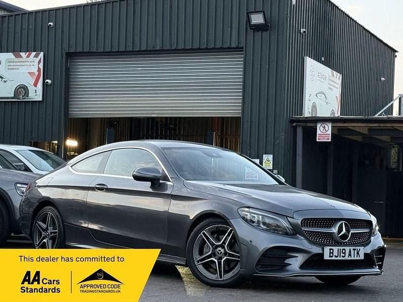 Grey Used 2019 Mercedes C220 AMG Line Premium Coupe | £18,990 (Good price) - Image 1/4