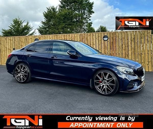 Blue Used 2019 Mercedes C220 AMG Line Premium Sedan | £18,995 (Fair price) - Image 1/3