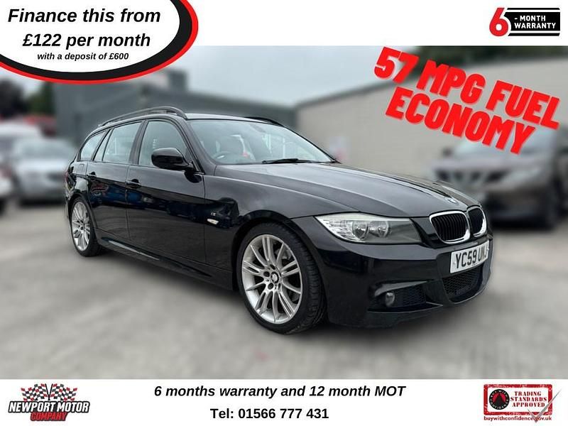 Black Used 2009 BMW 320 M Sport Estate | £4,495 (A bit pricey) - Image 1/4