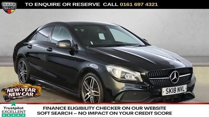 Black Used 2018 Mercedes CLA180 AMG line Sedan | £11,470 (Fair price) - Image 1/3
