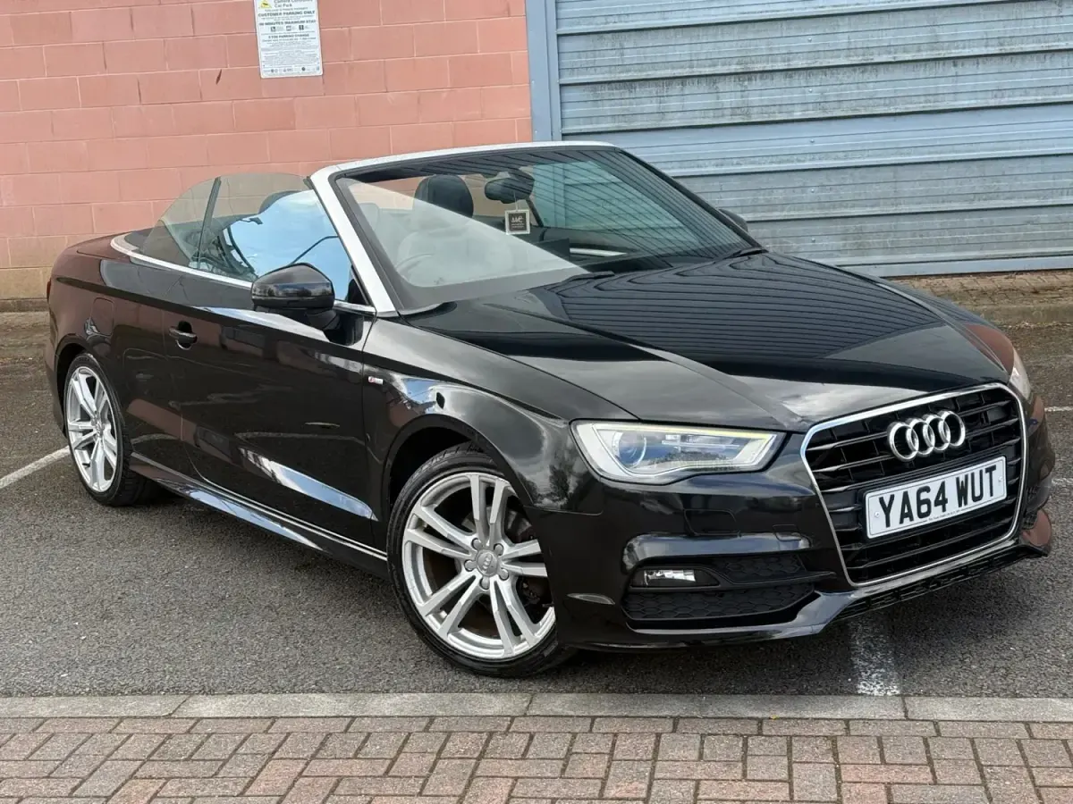 Begagnad Audi A3 Cabriolet S-Line 2015 Svart Cab