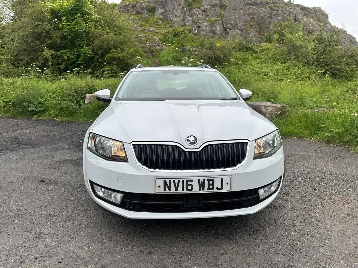 Used Skoda Octavia Elegance 110 HP (80 kW) 2016 White Estate