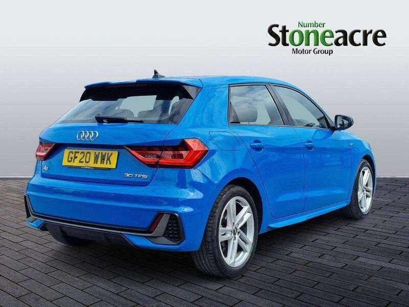 Used Audi A1 S-Line 114 HP (83 kW) 2020 Blue Hatchback