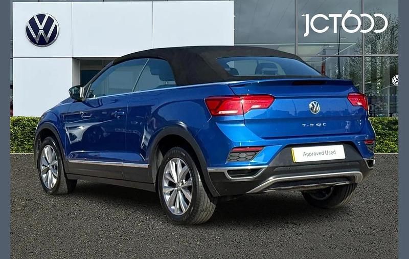 Used VW T-Roc Cabriolet Design 113 HP (83 kW) 2021 Blue Cabriolet