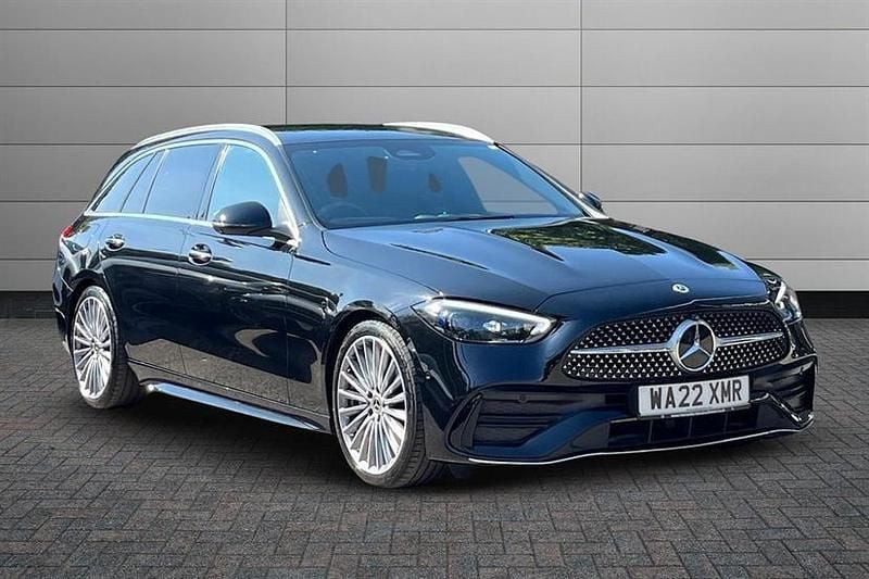 Black Used 2022 Mercedes C200 AMG Line Premium Estate | £26,995 (Fair price) - Image 1/4