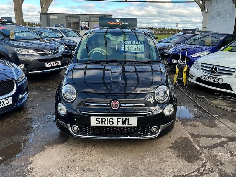 Used Fiat 500 Lounge 69 HP (50 kW) 2016 Black Hatchback