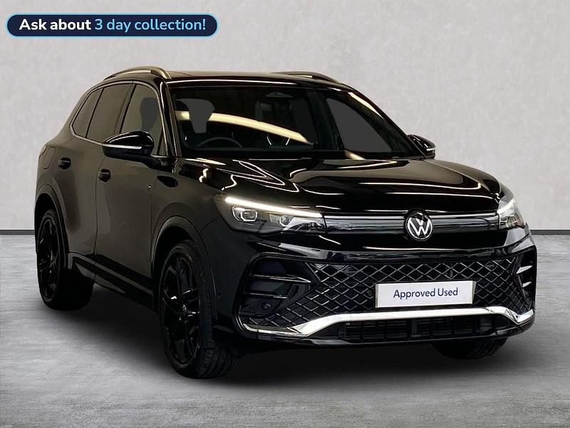 Black Used 2025 VW Tiguan R-line SUV | £37,669 - Image 1/4