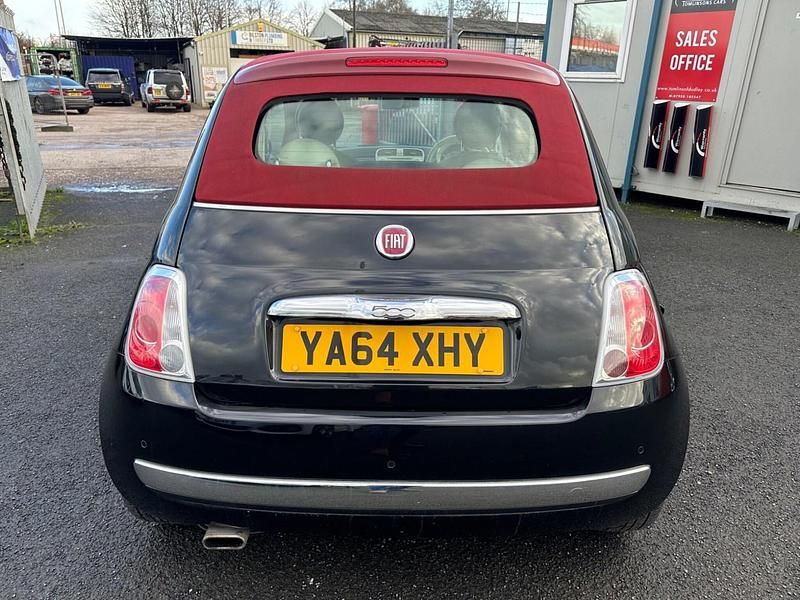 Used Fiat 500C Lounge 69 HP (50 kW) 2015 Black Cabriolet