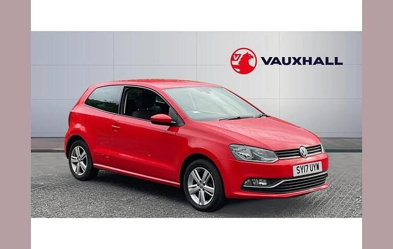 Used VW Polo Edition 90 HP (66 kW) 2017 Red Hatchback