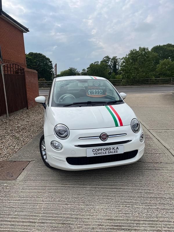 Used Fiat 500 Pop Star 69 HP (50 kW) 2017 White Hatchback