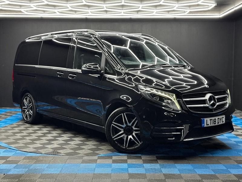 Black Used 2018 Mercedes V220 AMG line MPV | £29,990 (Fair price) - Image 1/4