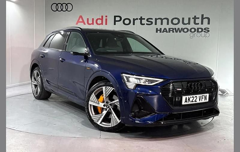Blue Used 2022 Audi e-tron Advanced SUV | £38,990 - Image 1/4