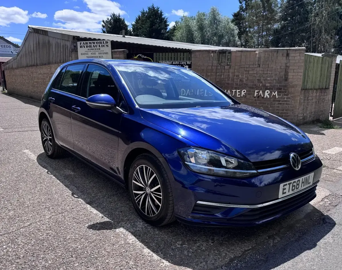 Used VW Golf VII SE 115 HP (84 kW) 2019 Blue Hatchback