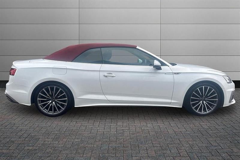 Used Audi A5 Cabriolet S-Line 150 HP (110 kW) 2022 White Cabriolet