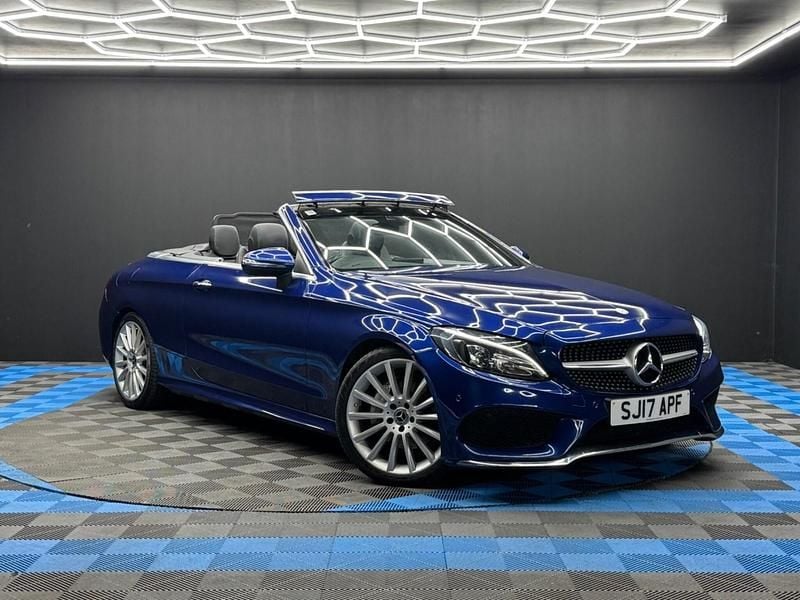 Blue Used 2017 Mercedes C220 AMG line Cabriolet | £14,990 (Fair price) - Image 1/4