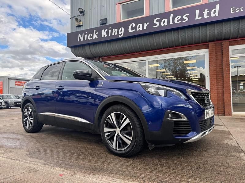 Vertigo blue Used 2017 Peugeot 3008 GT-line Hatchback | £10,475 (Fair price) - Image 1/4