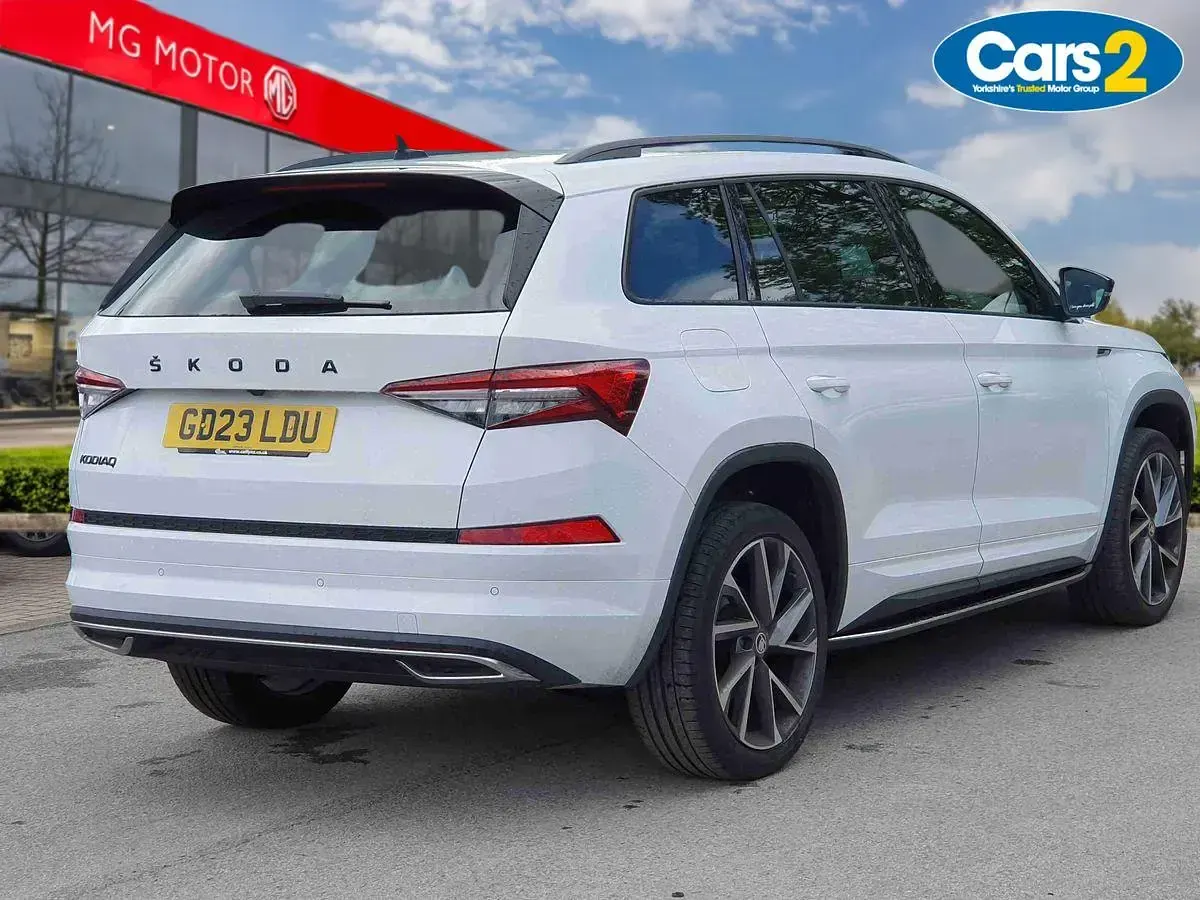 Used Skoda Kodiaq SportLine 150 HP (110 kW) 2023 White SUV