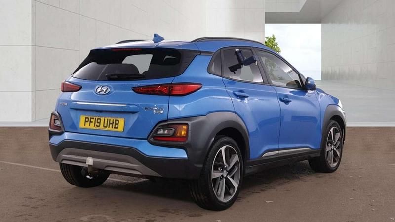 Used Hyundai Kona Premium 136 HP (100 kW) 2019 Blue SUV