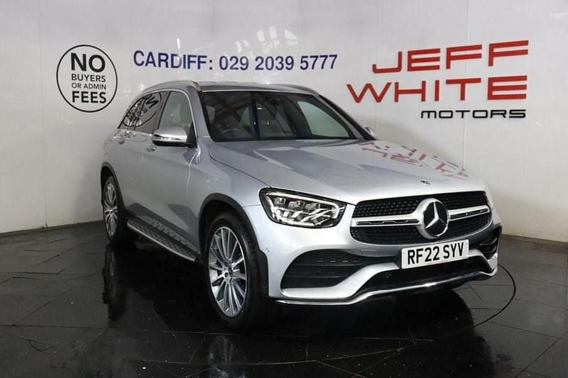 Silver Used 2022 Mercedes GLC220 AMG line Estate | £29,988 (Fair price) - Image 1/4