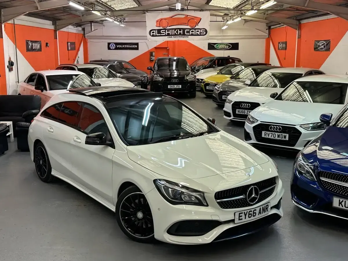 Used Mercedes CLA220 AMG line 177 HP (130 kW) 2016 White Coupe