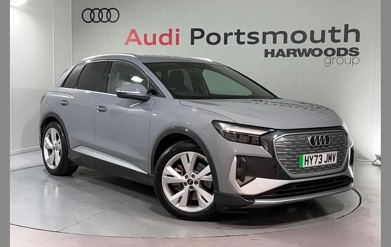Grey Used 2023 Audi Q4 e-tron S-Line SUV | £29,990 (Super price) - Image 1/4