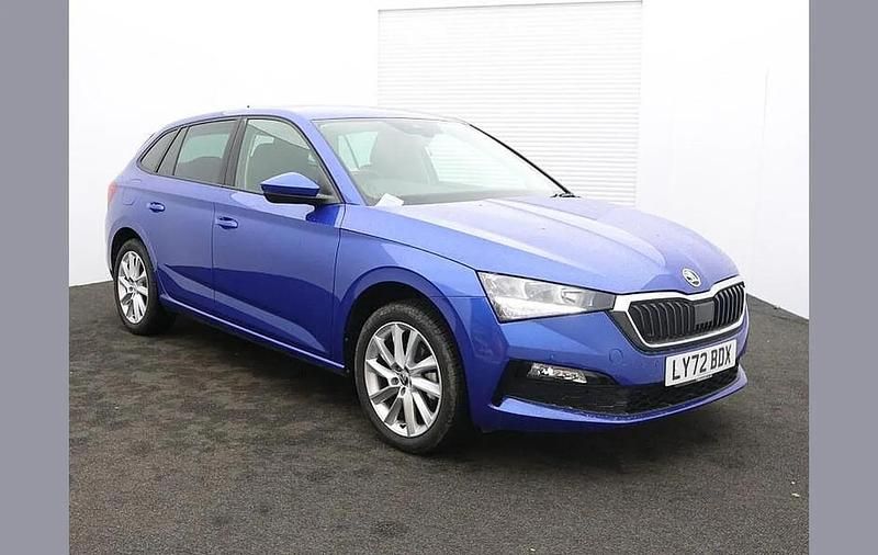 Race blue metallic Used 2023 Skoda Scala SE L Hatchback | £18,308 (Fair price) - Image 1/4