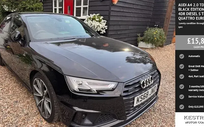Used Audi A4 Black Edition 190 HP (139 kW) 2019 Sedan