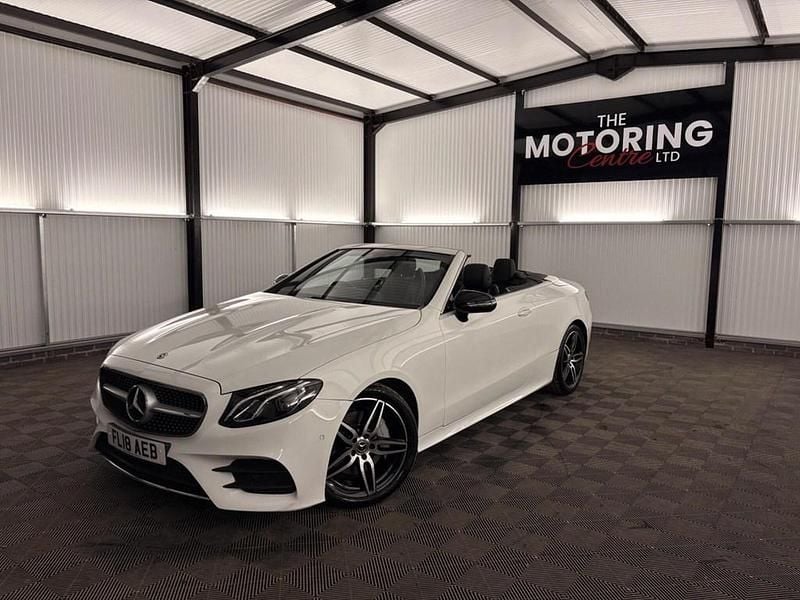 Used Mercedes E220 AMG line 2018 White Cabriolet