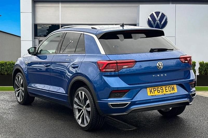 Used VW T-Roc R-line 115 HP (84 kW) 2019 Blue SUV