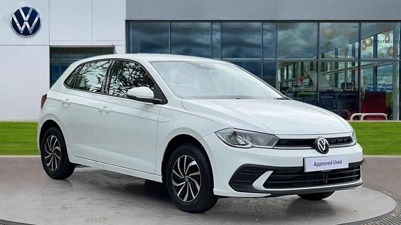 Pure white Used 2025 VW Polo Life Hatchback | £19,055 (Fair price) - Image 1/4