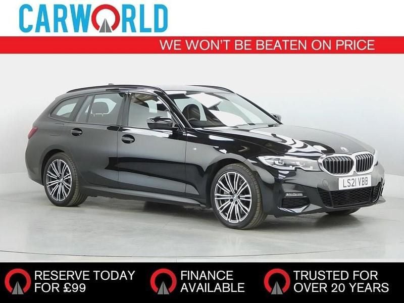 Black Used 2021 BMW 330e M Sport Estate | £17,228 (Super price) - Image 1/3